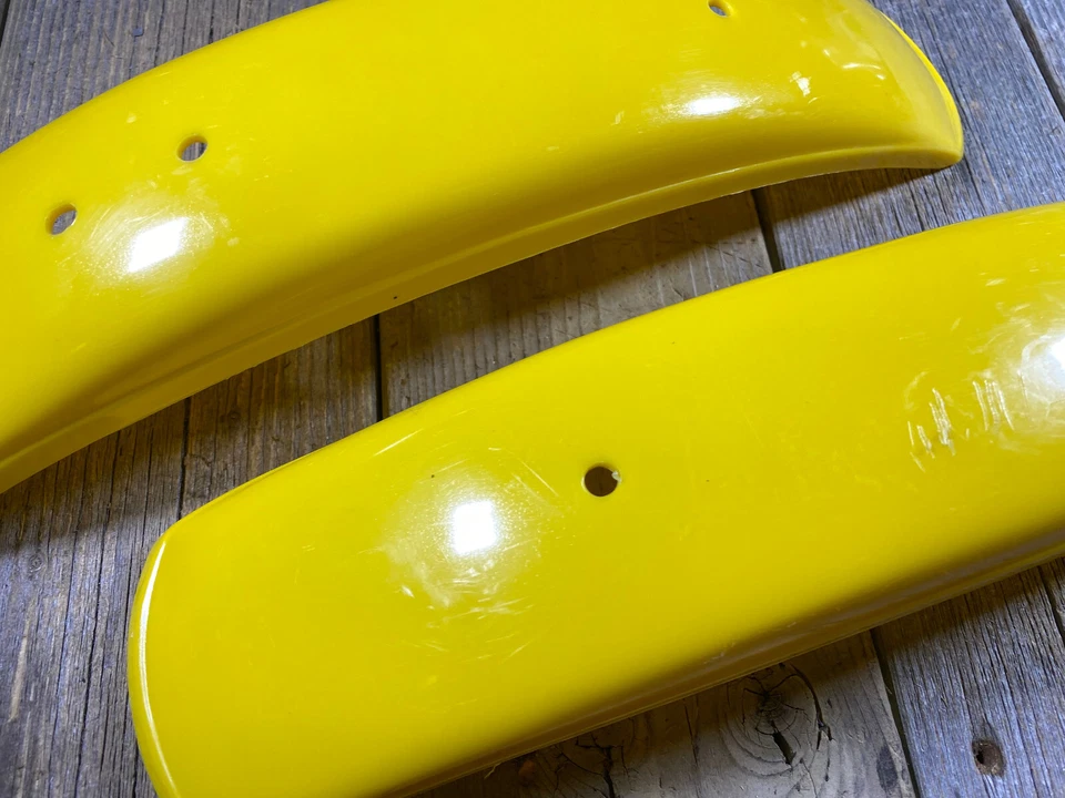 DE COLECCIÓN MX BICICLETA MOTOCROSS AMARILLO PLÁSTICO GUARDABARROS VIEJA ESCUELA BMX MX AMARILLO Foto 3 de 4