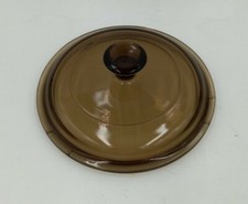 Corning Ware PYREX Round Amber P81C A LID