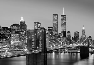 Details About Wall Mural New York City Black White Photo Wallpaper 366x254cm Wall Art