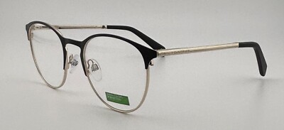 United Colors of Benetton BEO3058 Men's Black Designer Eyeglass Frames - 2910