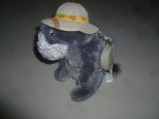 NEW W TAG DISNEY THEME PARKS EEYORE PLUSH SAFARI BEAN BAG NWT 9" RESORT WORLD