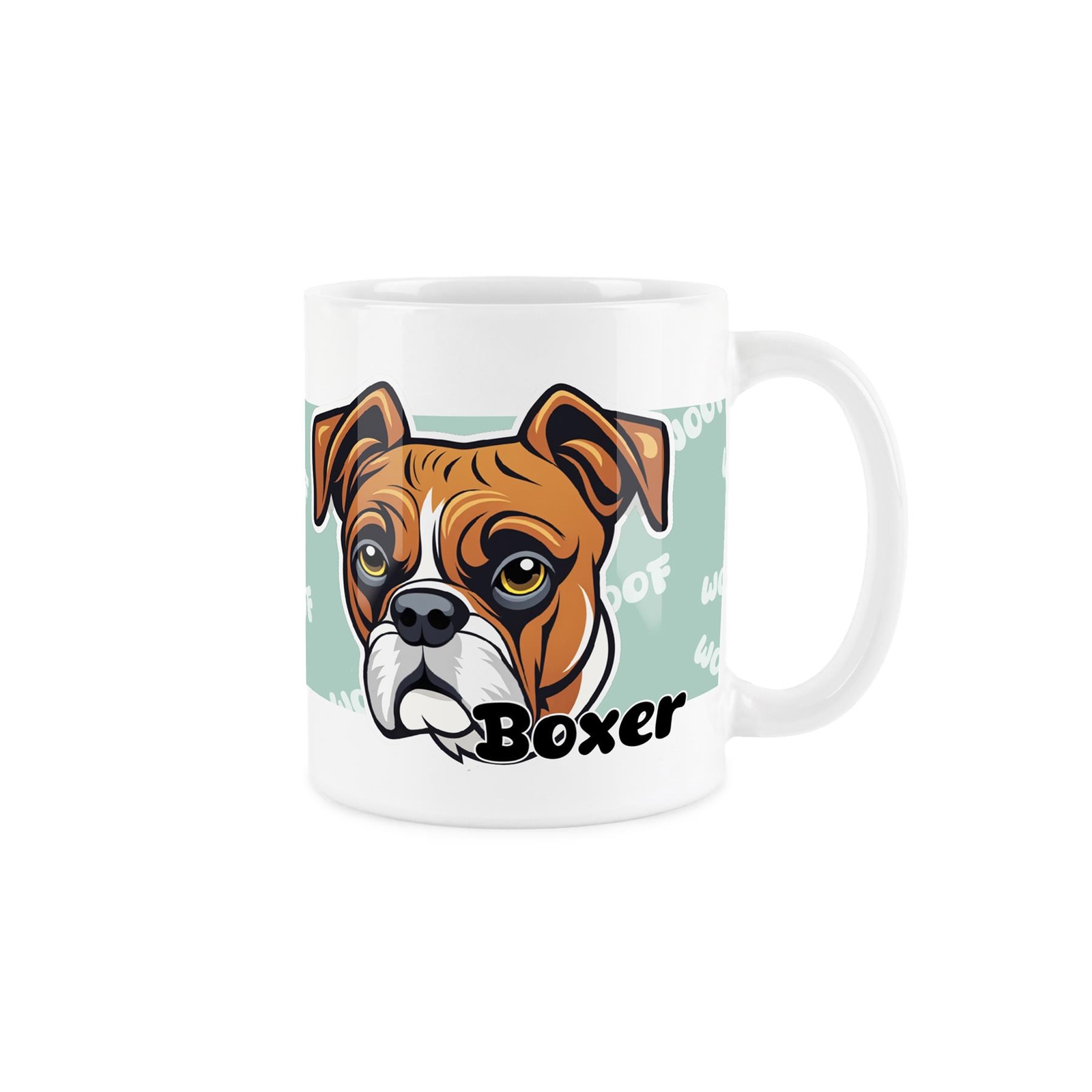 Boxer Mug - Cartoon Dogs Ceramic Tea/Coffee Gift Cup