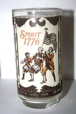 COCA COLA Spirit of 1776 The Minutemen Valley Forge Vintage ACL Drinking Glasses