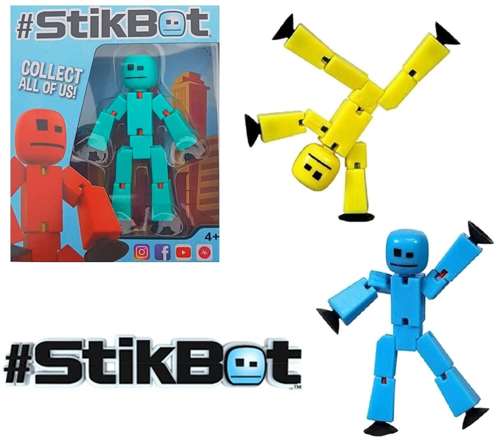 2 Random Genuine Boxed Stikbot Robot - Stikbots - Stop Motion Animation  Stickbot