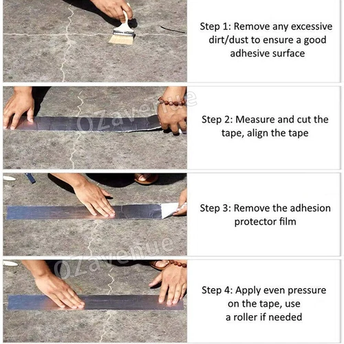 Waterproof Tape Butyl Rubber Aluminium Foil Roof Pipe Caravan Repair Flashing - Picture 7 of 14