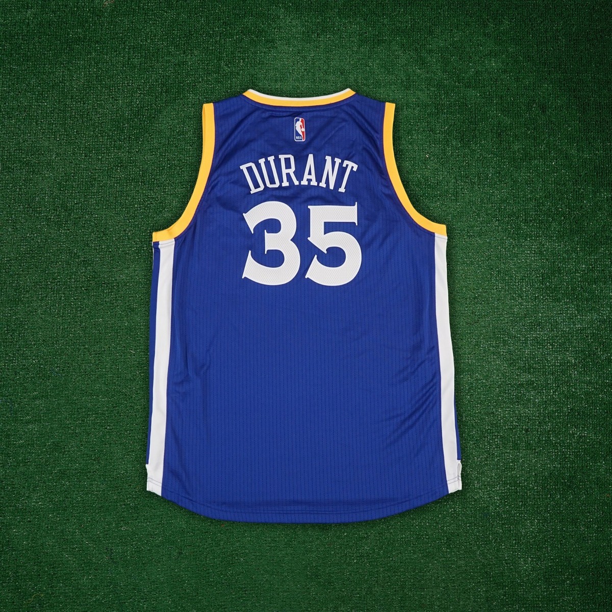 Kevin Durant Golden State Warrios NBA Adidas Blue Men's Swingman