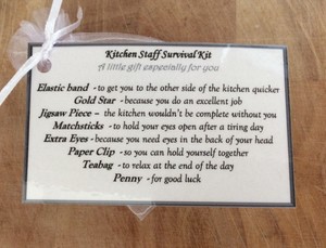 Thank You Gift For Chef Kitchen Restaurant Staff Birthday