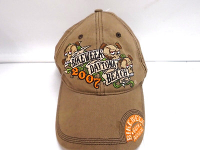 Daytona Bike Week 2007 Trucker Baseball Hat Cap Logo Hook & Loop