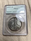 1937-S 50C Walking Liberty Half Dollar PCGS MS64 Rattler Scarce Better Date Tone