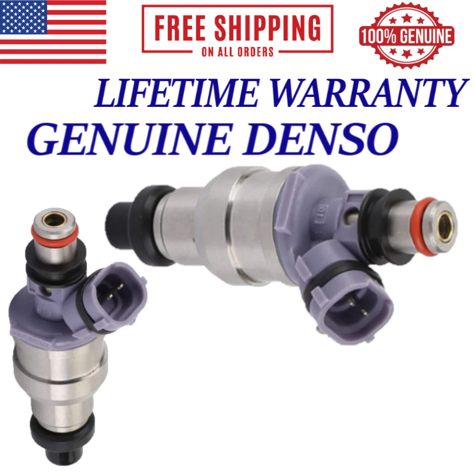 Новый x8 OEM DENSO 23250-50010 топливные форсунки для 1990-1992 Lexus LS400 4.0L V8 - Изображение 3 из 3