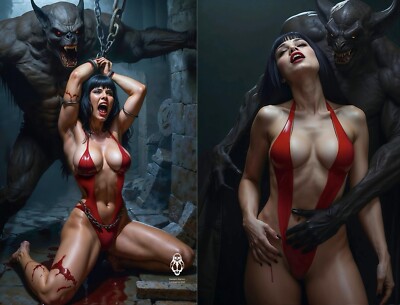 Vampirella D DOUBLE SIDED - Ltd100  Deviant Nation Art Book