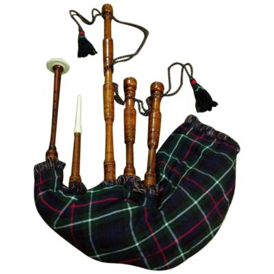  New Highland Bagpipes Rosewood Natural Full Plain/Scottish Bagpipes Playable