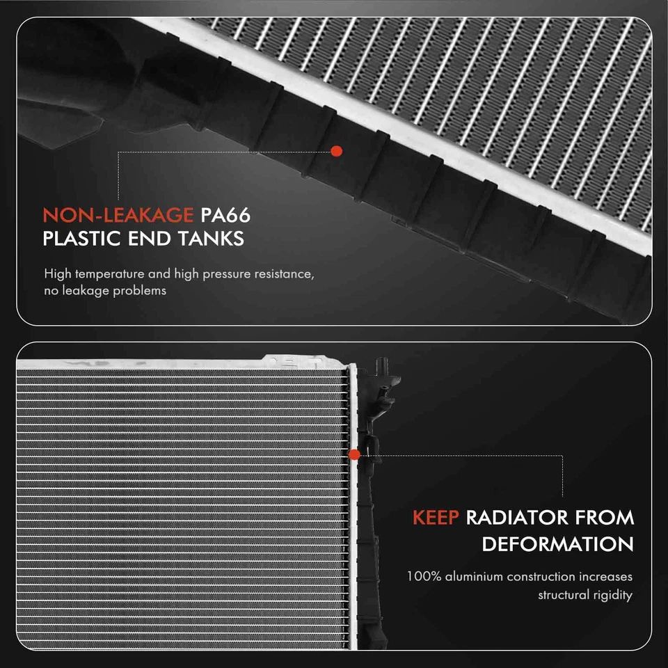Kit de montaje de radiador y ventilador de refrigeración para Lincoln Town Car Mercury Marauder 4,6 L Foto 4 de 4
