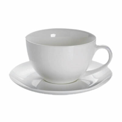 Maxwell & Williams Jumbo Tasse mit Untertasse Porzellan 450 ml P1114A
