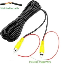 10M Car Video RCA Extension Cable For Rear View Backup Camera & Detection Wire