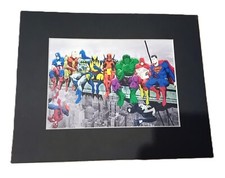 Marvel Superheros Mounted Print