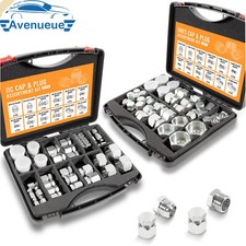 128-Pcs JIC & ORFS Cap /Plug Assortment Kit, Hydraulic Hose Tube & Pipe Fittings