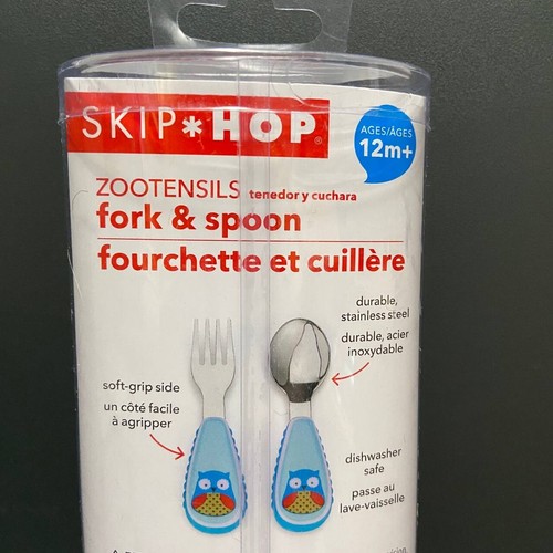 Skip Hop Toddler Utensils, Zootensils Fork & Spoon Set - Llama - Picture 4 of 5