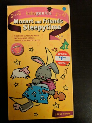 Baby Genius Mozart And Friends Sleepytime VHS Classical Music *BUY