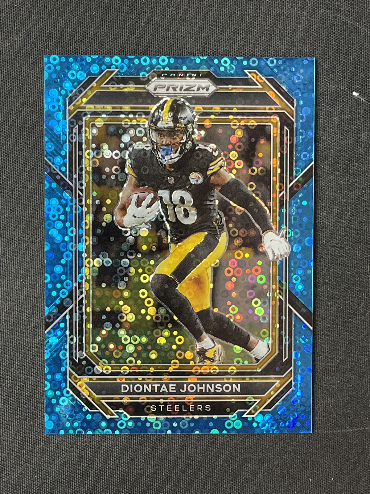 2022 Panini Prizm #246 Diontae Johnson Pittsburgh Steelers Blue Disco /79