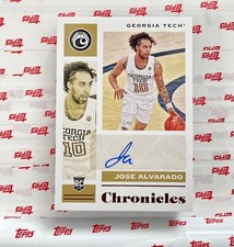 2021-22 Panini Chronicles Jose Alvarado Signed RC # CR-JAL Georgia Tech