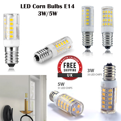 LED Maisbirnen Mini E14 Schraube 3W 5W kaltweiß Birne SMD 2835 Hochleistungslicht