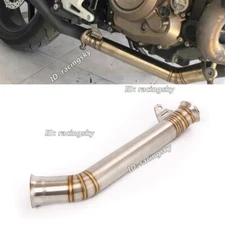 Mid Exhaust Link Pipe Connect Stock Muffler Modified For Duke 690 Svartpilen 701