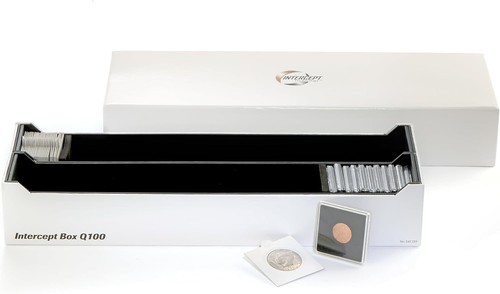 Double Row Box - 2x2 Coin Holders Snaplocks Flips Archival Protection Intercept - Picture 12 of 12