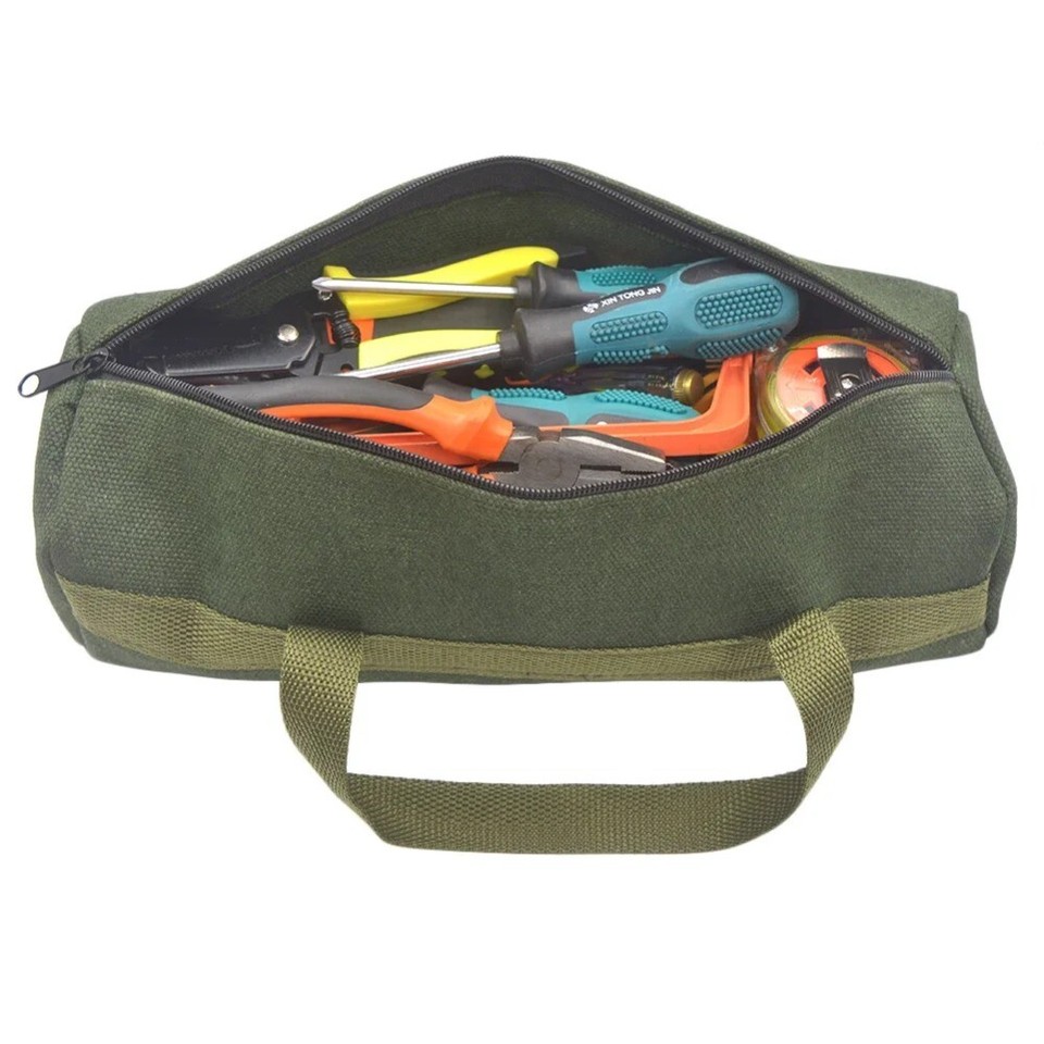 Cleaning Organizer Tool Storage Bags Canvas Toolkit Pouch Portable
