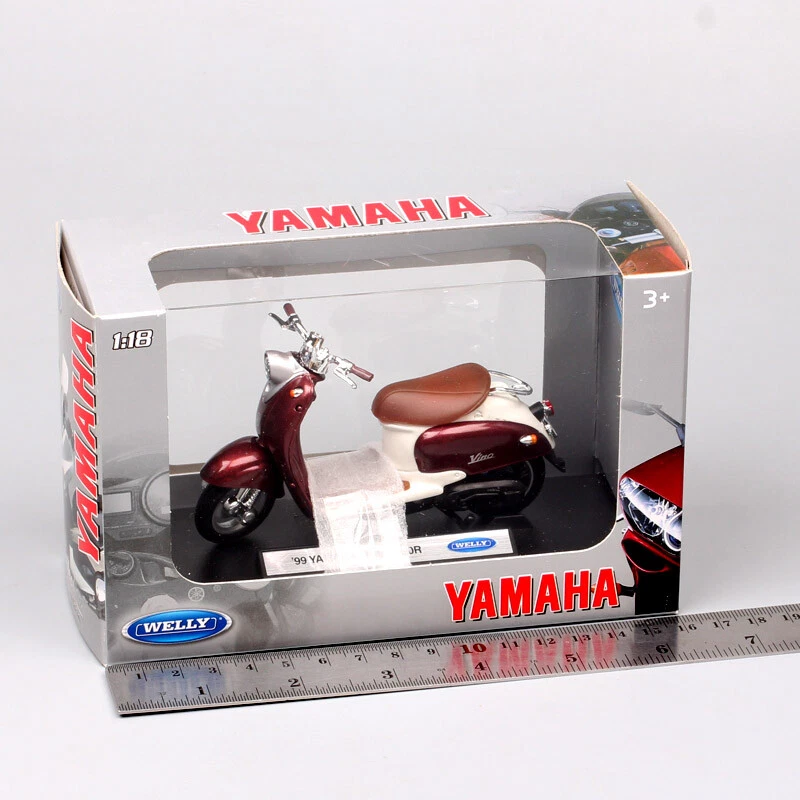 1/18 Scale Welly YAMAHA VINO YJ50R Scooter Moto Road Bike Toy Motorcycle Model - Image 4 of 4