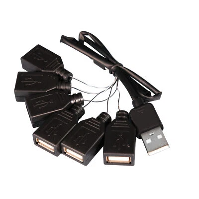 LocoLee USB Ports Stecker für Lego DIY Decor Licht Kit Beleuchtung (1-7 Ports)