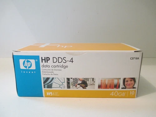 BOITE de 10 cartouches HP DATA CARTRIDGE DDS-4 40GB C5718A NEUF BLISTER