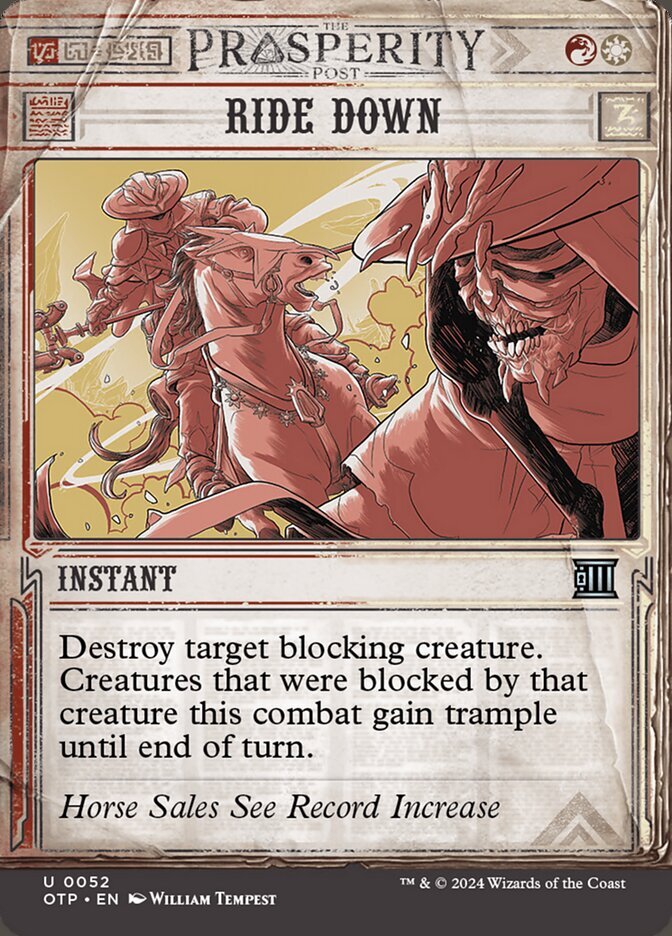 Magic the Gathering (mtg): OTP: Ride Down - Showcase Magic the Gathering (mtg): OTP: Ride Down - Showcase