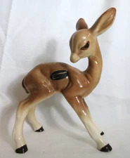 Vintage Coopercraft Fawn Baby Deer Summerbank Pottery England 7" Tall x 5"