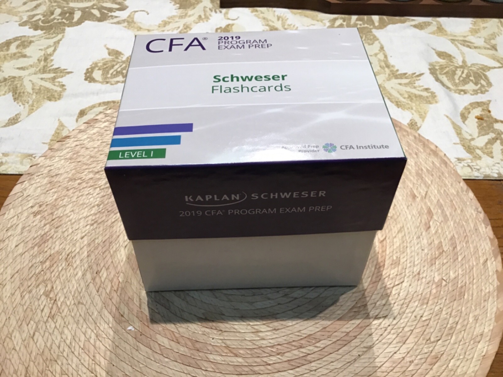 CFA 2019 Program Exam Prep: Schweser Flashcards 2019 Level 1 • Like New-image