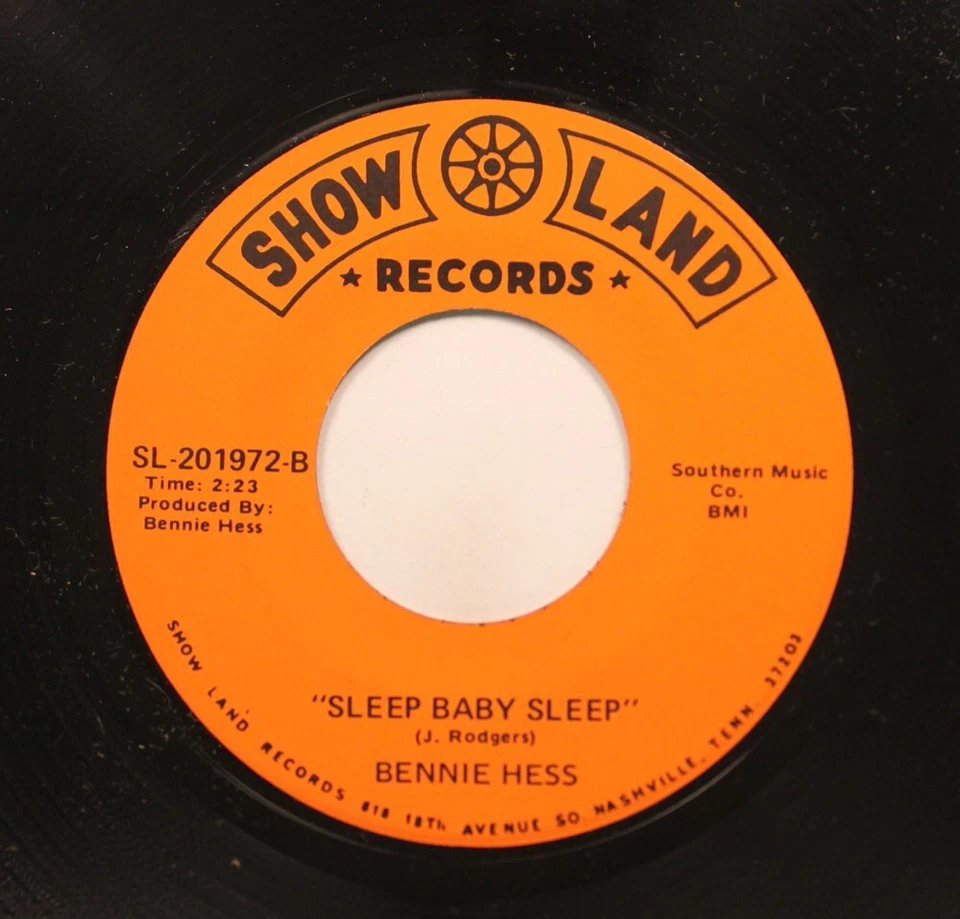 Country Nm! 45 Bennie Hess - Attempted Assassination Of George Wallace / Sleep B - Image 2 of 2