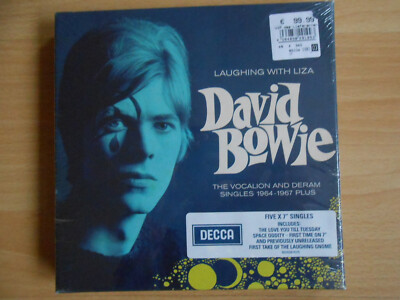 DAVID BOWIE LAUGHING WITH LIZA, FIVE 7'' SINGLES BOX, NEU!!!