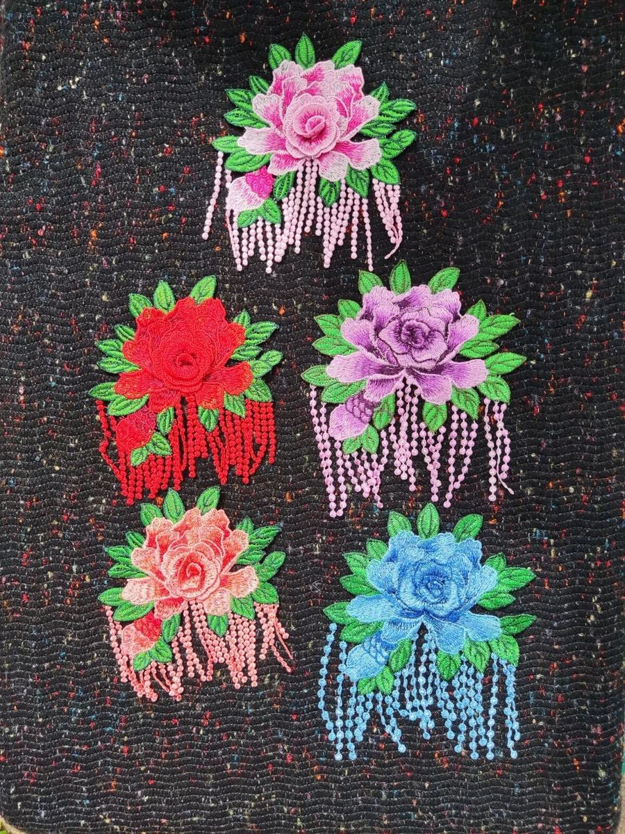 Rose store patch jeans