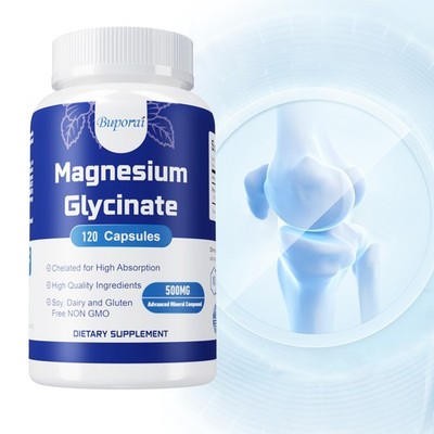 Magnesium Glycinate 120pcs - Relief Stress & Anxiety, Muscle & Sleep Support