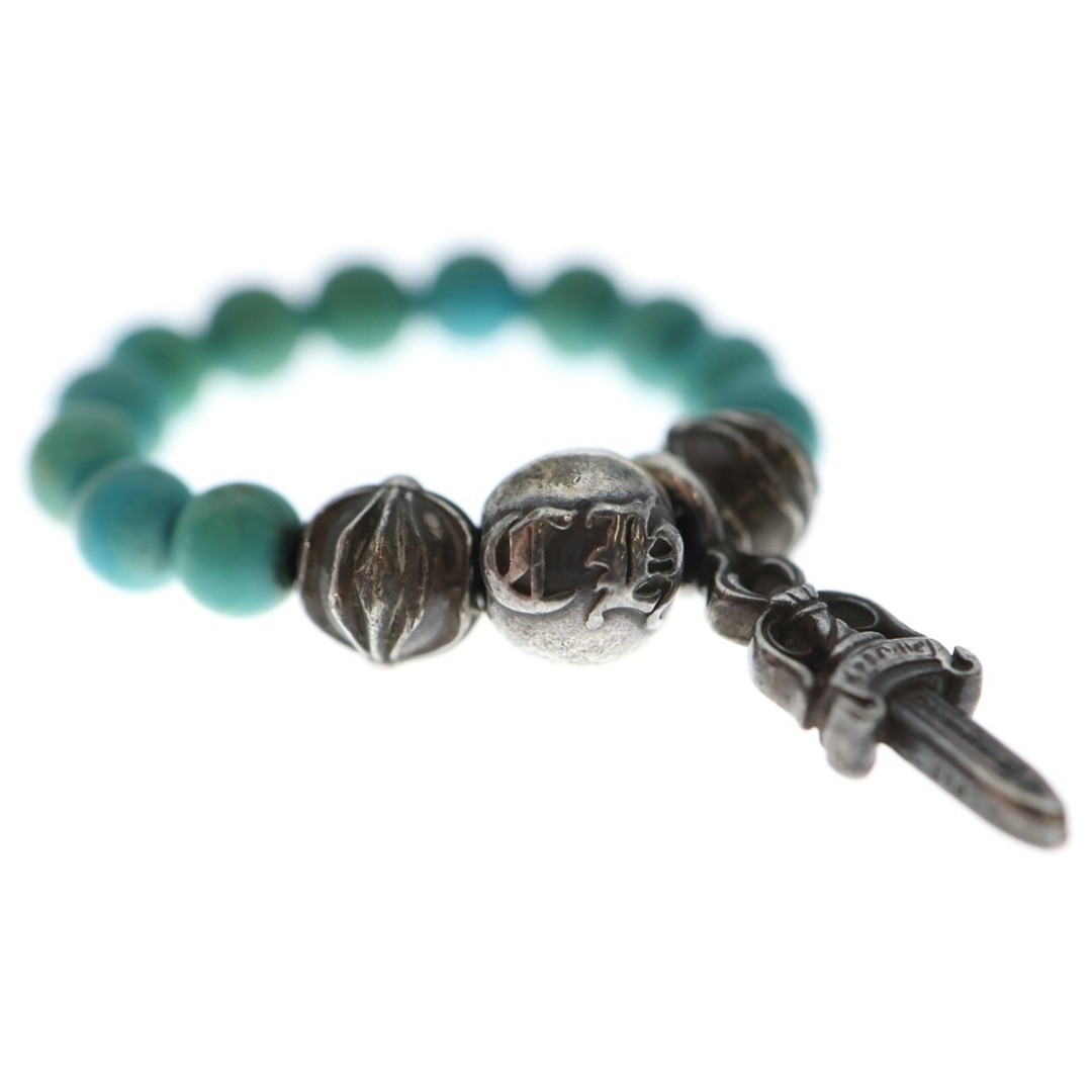 Chrome Hearts BEAD RING STACK DAGGER TURQUOISE SI… - image 5