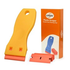 Plastic Razor Scraper Tool with 10 Blades for Adhesive, Label, Sticker Removal