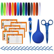 Puppy Kitten Whelping Kit, Newborn Dogs Cats Pet Whelping Kit with 6P Record