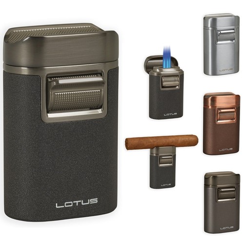 Lotus Brawn Table Lighter - Grey and Gunmetal - Picture 2 of 2