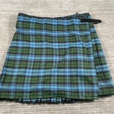 Highland Redstone Kilt Mens 42 Green Ancient Campbell Tartan Plaid PV Buckle