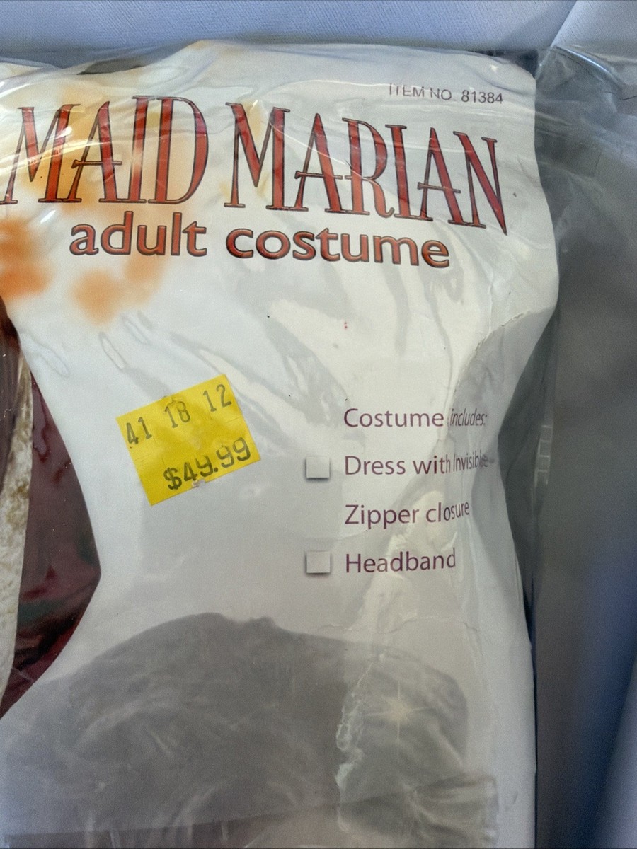 Maid Marian Adult Womens Size 8/10 Costume Maid Marian Faire Medieval Velvet View 4