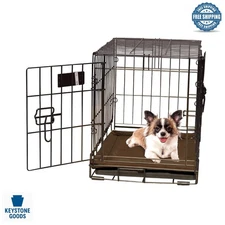 Luxury Self-Warming Dog Crate Pad - Extra Small 14x22in Mocha, Machine Washable