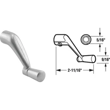 Prime-Line 5/16 In. Aluminum Die-Cast Casement Window Crank Handle H 3531