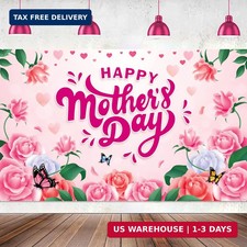 LARRAZABAL Happy Mother's Day Backdrop, Mother's Day Banner Mother's Day Photo B