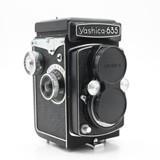 Yashica 635 Twin Lens Camera 80mm 3.5 Yashikor 6x6 1-1/500 1958 TLR 078