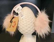 Pink Ear Muffs Fluffy Soft Faux Fur By Appaman OS Youth New With Tags